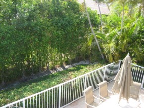 Yard view from Master Balcony